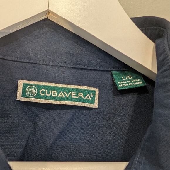 Cubavera Button Down Shirt Retro Rockabilly Vacation Resort Style - Size L - Picture 5 of 8